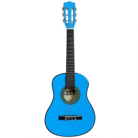 WS - Gitarre - 4/4 - Klassik - 622605BL - 99 cm - Blau - Ideal für Anfänger - 3 Monate Abonnement für iMusic-School kostenlos - Kindergitarre - Linde und Ahorn - IZZY - Ab 12 Jahren von WS Music