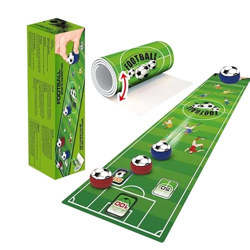 WSAMJIN Tabletop Brettspiel Set, Shuffleboard Tabelletop Spiele, Shuffleboard Bowling Fußball Tischspiele Interaktive Tabletop Brettspiele für Kinder und Erwachsene, Brettspiele (Fußball Spiele) von WSAMJIN