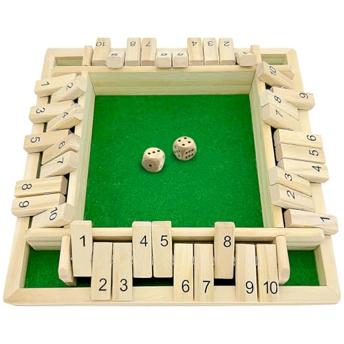 WSGALARY Shut The Box Spiel 4-Spieler von WSGALARY