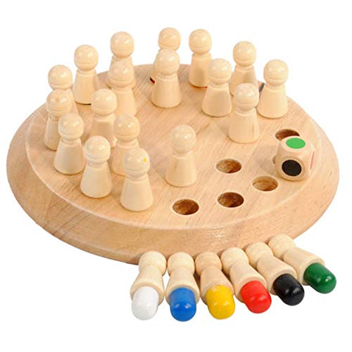 Hölzernes Gedächtnis Schach Gedächtnis Schach Family Brettspiele Hölzerne Memory Match Stick Memory Schach Holz Für Eltern Kind Aktivitäten Hölzerne Gedächtnisspiele für Erwachsene und Kinder (1 Satz) von WSGFPO