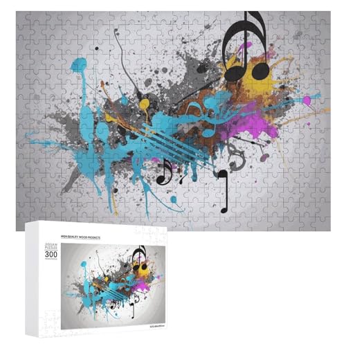 Musical with Spray Puzzles 300PCS Wooden Jigsaw Puzzles Personalized Photo Puzzle for Adults Friends Picture Puzzle Gifts for Wedding Birthday Valentine's Day Home Decor von WSOIHFEC