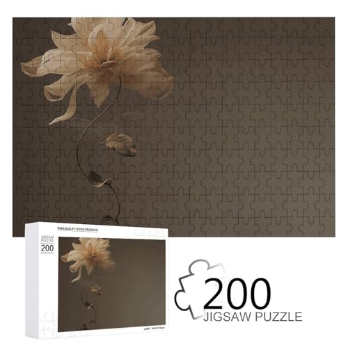 Puzzles 200 Teile Talk About A Flower Jigsaw Puzzles Personalized Picture Puzzle Photo Puzzle Wooden Puzzle for Adults Classic Jigsaw Puzzle for Family Wedding Birthday Valentine's Day Gifts von WSOIHFEC