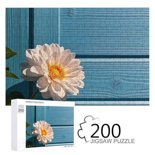 Puzzles 200 Teile Warme Jahreszeit Blumen-Puzzles Personalisiertes Bilderpuzzle Fotopuzzle Holzpuzzle für Erwachsene Klassisches Puzzle für Familie Hochzeit Geburtstag Valentinstag Geschenke von WSOIHFEC