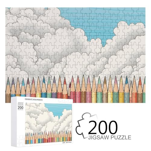 Puzzles 200 Teile ordentlich angeordnete Stifte Puzzles Personalisiertes Bilderpuzzle Fotopuzzle Holzpuzzle für Erwachsene Klassisches Puzzle für Familie Hochzeit Geburtstag Valentinstag Geschenke von WSOIHFEC