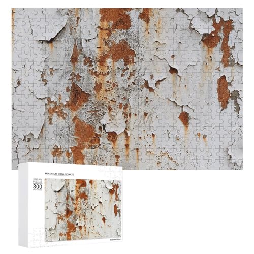 Rusty White Wall Puzzles 300PCS Wooden Jigsaw Puzzles Personalized Photo Puzzle for Adults Friends Picture Puzzle Gifts for Wedding Birthday Valentine's Day Home Decor von WSOIHFEC