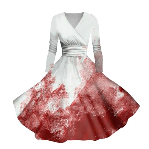 WSYZXXN Halloween-Kleid für Damen, Kostüm, Prinzessinnen-Kleid, Hexenkleid, Kostüm, Prinzessin, Halloween, Hexe, Halloween, schwarzes Kleid, Mittwoch von WSYZXXN