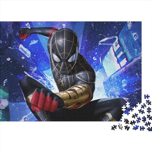 1000-teiliges Puzzle Spider-Man-Puzzle für Erwachsene, Holzspiele, Puzzle-Herausforderungsspielzeug (75x50cm) von WTCBQC