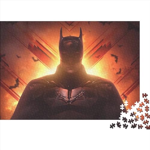 300-teiliges Puzzle, Batman-Puzzle für Erwachsene und Kinder, Holzpuzzle, herausfordernde Familienspiele (40x28cm) von WTCBQC