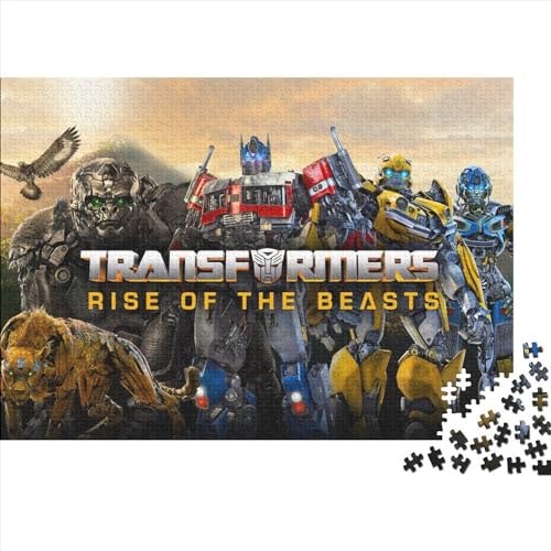 300-teiliges Puzzle, Transformers-Puzzle für Erwachsene, Holzpuzzle, interessante Stressabbau-Puzzles (40x28cm) von WTCBQC