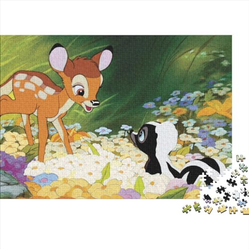 300-teiliges Puzzle für Erwachsene, Bambi-Puzzle, Kinderspielzeug, Holzpuzzle, Herausforderungsspielzeug (40x28cm) von WTCBQC
