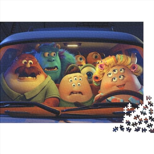 300-teiliges Puzzle für Erwachsene und Kinder, Monsters, Inc., DIY-Holzpuzzle, Spielzeug, Heimdekoration (40x28cm) von WTCBQC