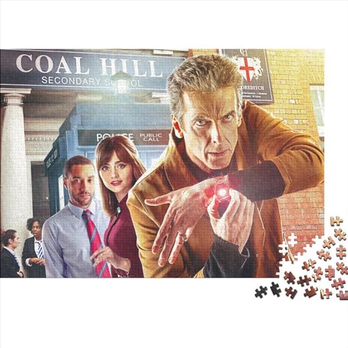 500-teiliges Puzzle für Erwachsene,Doctor Who-Puzzle,Holzpuzzle für Erwachsene,Familienunterhaltungsspielzeug (52x38cm) von WTCBQC