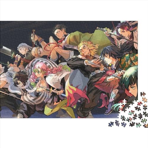 Demon Slayer-Puzzle, 1000 Teile, für Erwachsene, Puzzle für Erwachsene, 1000 Teile, Lernspiele (75x50cm) von WTCBQC