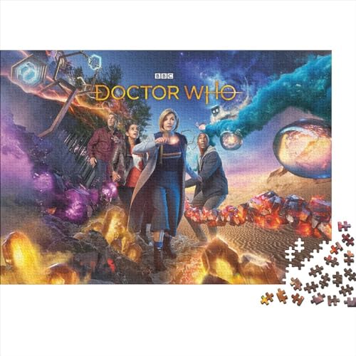 Doctor Who Puzzles für Erwachsene 300, Holzpuzzles für Erwachsene, Familienpuzzlespiel, Geburtstagsgeschenke (40x28cm) von WTCBQC