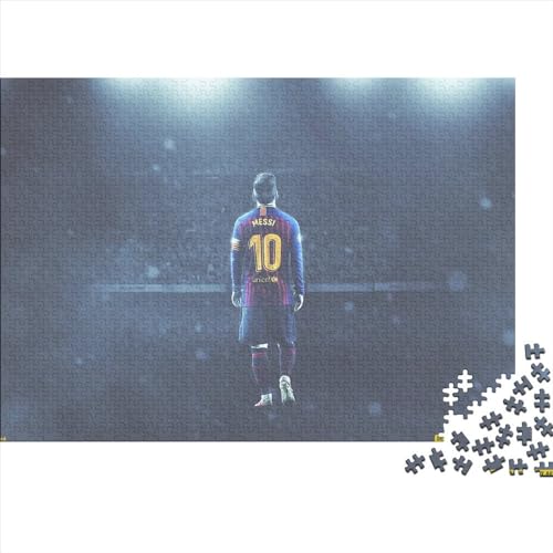 Lionel Messi Puzzlespiele für Erwachsene, 1000 Teile, Puzzle für Erwachsene, Spiele für Erwachsene, Teenager und Kinder (75x50cm) von WTCBQC