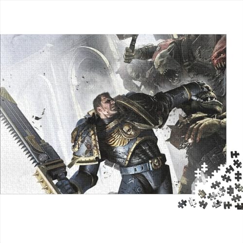 Lustige Puzzles für Erwachsene, 300 Teile, Warhammer 40 Puzzles für Holzpuzzles, pädagogisches Spielzeugpuzzle zum Stressabbau (40x28cm) von WTCBQC