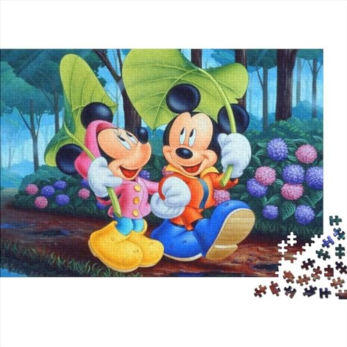 Mickey Mouse 1000 Teile Puzzle für Erwachsene Kinder, Puzzle-Sets für Familien, Lernspiel, Puzzles (75x50cm) von WTCBQC