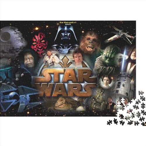 Puzzle 1000 Teile Puzzles Star Wars Puzzles für Erwachsene Holzpuzzle Interessante Stressreduzierungspuzzles 1000 Teile (75x50cm) von WTCBQC