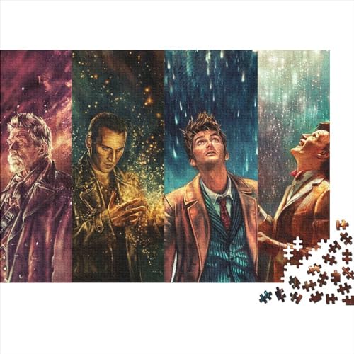 Puzzle Doctor Who, Puzzles für Erwachsene, 300 Teile, Holzpuzzles für Erwachsene und Kinder ab 12 Jahren, Lernspiel (40x28cm) von WTCBQC