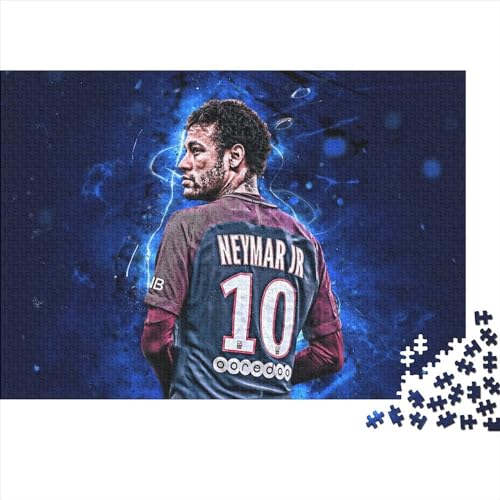 Puzzle Für Erwachsene 1000 Teile Neymar DIY Kreatives Puzzle Holzpuzzle Für Kinder Ab 12 Jahren Und Erwachsene (40x28cm) von WTCBQC