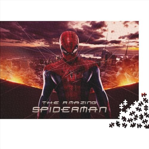 Puzzle für Erwachsene, Spider-Man, 1000 Teile, kreatives Holzpuzzle, Spielzeug, Dekompressionsspiele, Geschenke (75x50cm) von WTCBQC