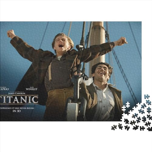 Puzzles 300 Teile für Erwachsene, Titanic-Puzzleset, Spielzeug für Erwachsene, Geschenkpuzzle für die Wanddekoration zu Hause (40x28cm) von WTCBQC