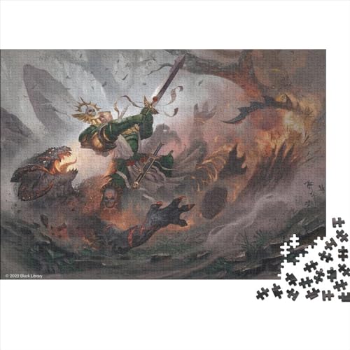 Puzzles 300 Teile für Erwachsene Warhammer 40 Puzzles für Erwachsene Holzpuzzles Puzzle für Sommerliebhaber (40x28cm) von WTCBQC