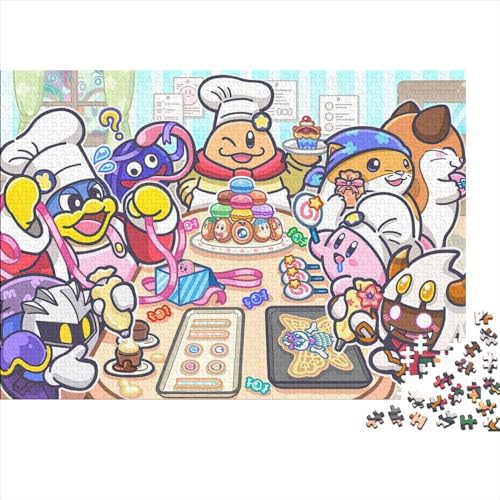 Puzzles für Erwachsene, 1000-teiliges Kirby-Puzzle für Teenager, Erwachsene, Kinder, Teenager, Familienpuzzlespiel (75x50cm) von WTCBQC