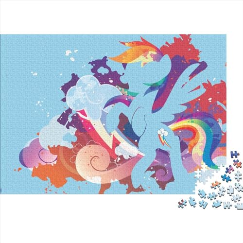 Puzzles für Erwachsene, My Little Pony, 300-teilige Puzzles für Erwachsene, Jugendliche und Kinder, Holzpuzzles, gutes Geschenk für Erwachsene und Kinder (40x28cm) von WTCBQC