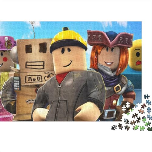 Puzzles für Erwachsene, Roblox, 300-teiliges Puzzle, Holzpuzzles für Erwachsene und Jugendliche ab 12 Jahren, Spielzeug, Denkspiel (40x28cm) von WTCBQC
