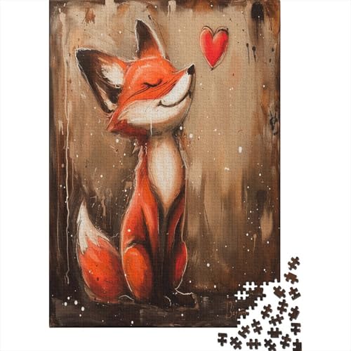 Cartoon Fuchs Puzzle 1000 Teile Erwachsene, Puzzlespiel Jigsaw Puzzles Erwachsenen Puzzlespiel Puzzel 1000pcs (75x50cm) von WTORIMPEL