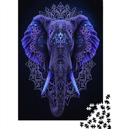 Elefant Puzzle 1000 Teile Puzzles Für Erwachsene Klassische Puzzles 1000 Teile Erwachsene Puzzlespiel Erwachsene 1000 Teile Erwachsenen Puzzlespiel Puzzel 1000pcs (75x50cm) von WTORIMPEL