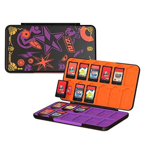 WEIYIKE Game Card Aufbewahrungsbox für Switch Game Card mit Nintendo Switch OLED Modell Game Card Speicherkarten Spiele Organizer Aufbewahrung Game Memory Card Storage für Switch Spielkarte -2 von WUERKIYA