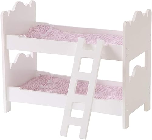 Doll Bed Doll Bunk Bed Wooden Baby Doll Bed Toy Fits up to 18" Dolls von WUHUHAI