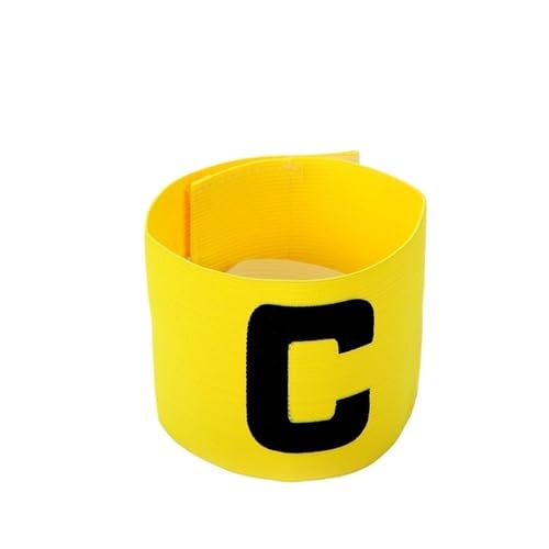 WUJIHE Fußball-Armband für Kinder und Erwachsene, Fußball-Armband, Führer, Wettbewerb, Geschenk, Fußballkapitän, Gruppenarmband, Fußballtraining (1 Stück, gelb) von WUJIHE