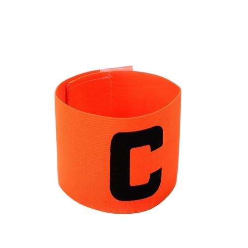 WUJIHE Fußball-Armband für Kinder und Erwachsene, Fußball-Armband, Führer, Wettbewerb, Geschenk, Fußballkapitän, Gruppenarmband, Fußballtraining (1 Stück, orange) von WUJIHE