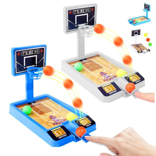 WUPENGSA Desktop Basketball Game,2PCS Table Basketball Game Toy,Desktop Basketballspiel,Finger Basketball, Mini Table Basketball,Mini Finger Spielzeug Basketball,für Kinder und Erwachsene von WUPENGSA