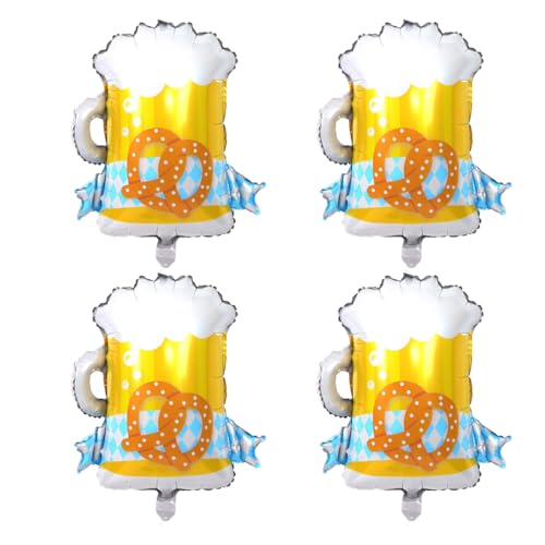 WUSJCOF 4 Giant Beer Balloons, Beer Foil Balloon, Beer Glass Aluminum Foil Balloon for Birthday, Wedding, Beer-Themed Party, Festival Decoration WUSJCOF 4 Giant Beer Balloons, Beer Foil Balloon, Beer Glass Aluminum Foil Balloon for Birthday, Wedding, Beer-Themed Party, Festival Decoration von WUSJCOF