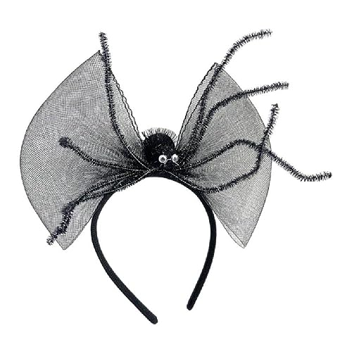 WUURAA Halloween Frauen Stirnband Spinnen Stirnbänder Haarschmuck Hoop Band Web Hüte Kopfschmuck Fledermaus Erwachsene Kopf Dekor Party Geschenk Spinnen Web Haarreifen von WUURAA