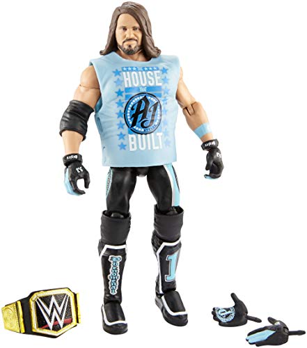 M attel GCL31 WWE Elite Actionfigur (15 cm) AJ Styles, Spielzeug ab 8 Jahren von WWE