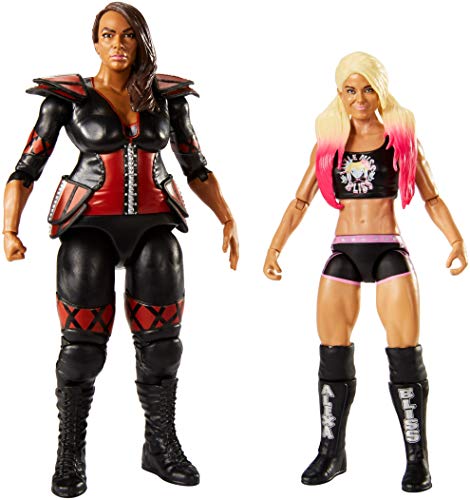 Mattel GmbH FMF89 WWE Basis Figuren, Alexa Bliss und Nia Jax, 2er-Pack, 15 cm von Mattel