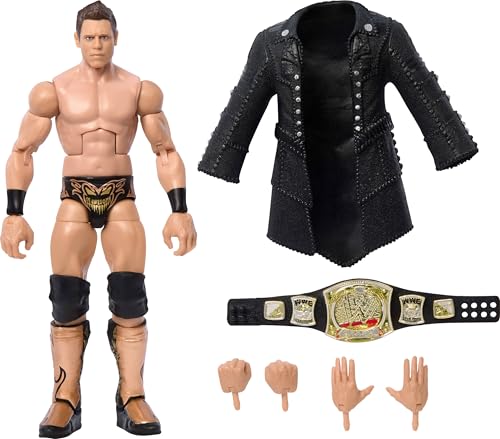 Mattel WWE Elite Actionfigur und Zubehör, Greatest Hits 2025, ca. 15 cm große Sammelfigur The Miz mit 25 Bewegungspunkten und austauschbaren Händen, JCH84 von Mattel