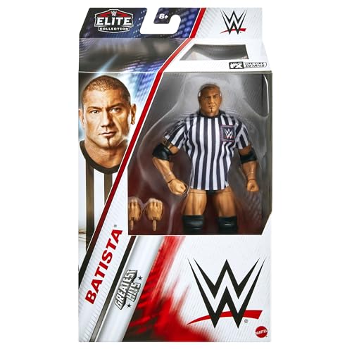 WWE Batista (Schiedsrichter) Elite Greatest Hits 7 Spielzeug Wrestling Actionfigur von WWE