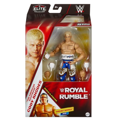 WWE Catch Royal Rumble – Figur mit Gelenken, 15 cm – Charakter Cody Rhodes The American Nightmare von WWE