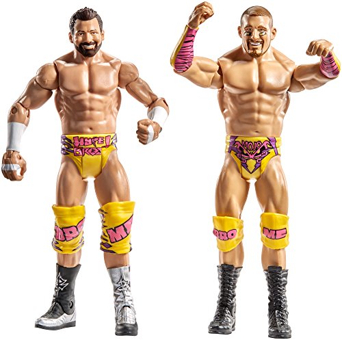 WWE DXG42 2er Pack Grundfiguren mit Mojo Rawley/Zack Ryder Zubehör, bunt von WWE