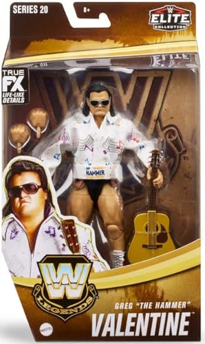 WWE Elite Collection HLP57 Greg The Hammer Valentine Wrestling Actionfigur Legends Mattel Serie 20 von WWE