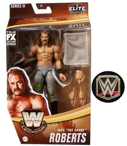 WWE Elite Legends Collection Actionfiguren-Serie (Jake The Snake Roberts – Series 13 Chase), 15,2 cm von WWE