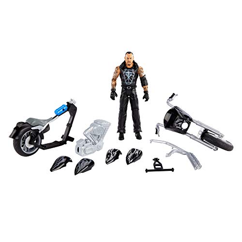 WWE GVJ81 - Wrekkin’ SlamCycle Motorrad mit Undertaker Basis-Actionfigur, Geschenk für Kinder ab 6 Jahren von WWE