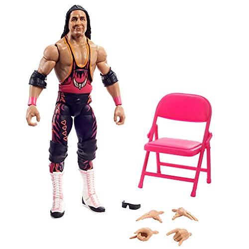 WWE GYC22 - Survivor Hitman Hart Actionfigur, Elite Kollektion, ca. 18 cm groß, Figuren zum Spielen und Sammeln, Spielzeug ab 8 Jahren von WWE