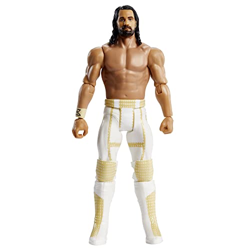 WWE HDD78 - WrestleMania Seth Rollins Actionfigur, bewegliches 15-cm-Sammlerstück, Spielzeug Geschenk für Kinder und Fans ab 6 Jahren von Mattel